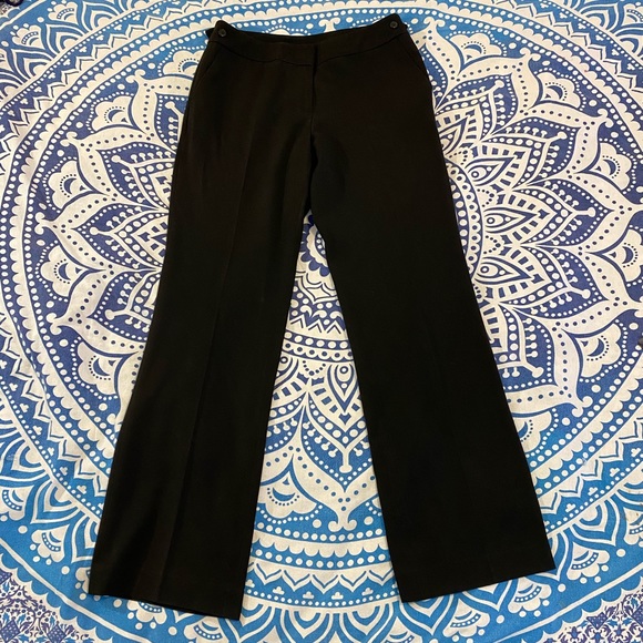 💙👖BEAUTIFUL BLACK ANNE KLEIN DRESS PANTS👖💙6 5/6 28 EUC 4 POCKET TROUSERS - Picture 1 of 16
